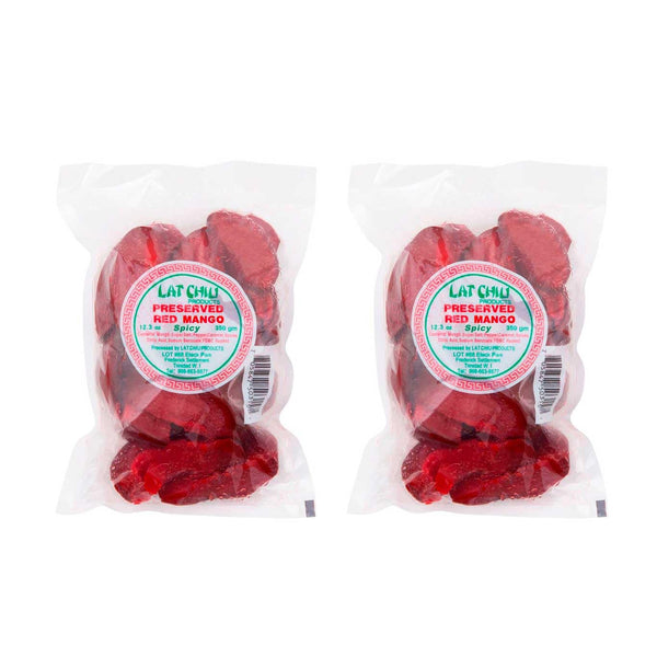 Lat Chiu Preserved Red Mango (Spicy) - 350g (Pack of 2) - Trinidad &
