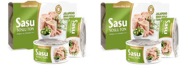 Generic Sasu Tuna with Jalapeno Pepper Sauce, Canned Fish, 5.64 Oz per Can,