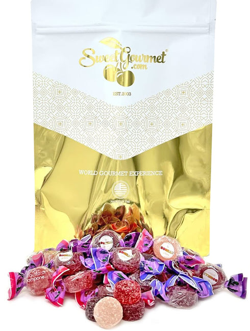 3 SweetGourmet Forest Berries Bonelle Jellies, Soft Fruit Jelly Candy, Blackberry Gooseberry Blueberry Raspberry