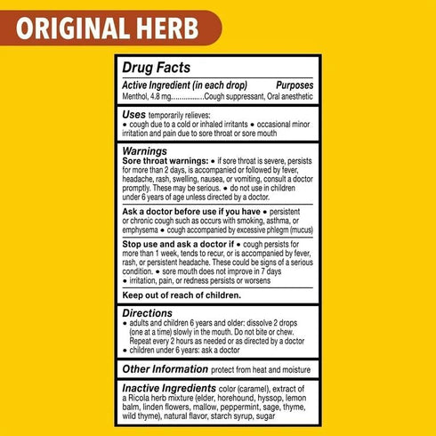Ricola Original Swiss Herbal Sweets, 45 g (Pack of 5)