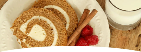 AmishTastes 23 Oz. (Pack 2) Arianna's Bakery Homemade Pumpkin Roll Autumn Thanksgiving Cake Dessert