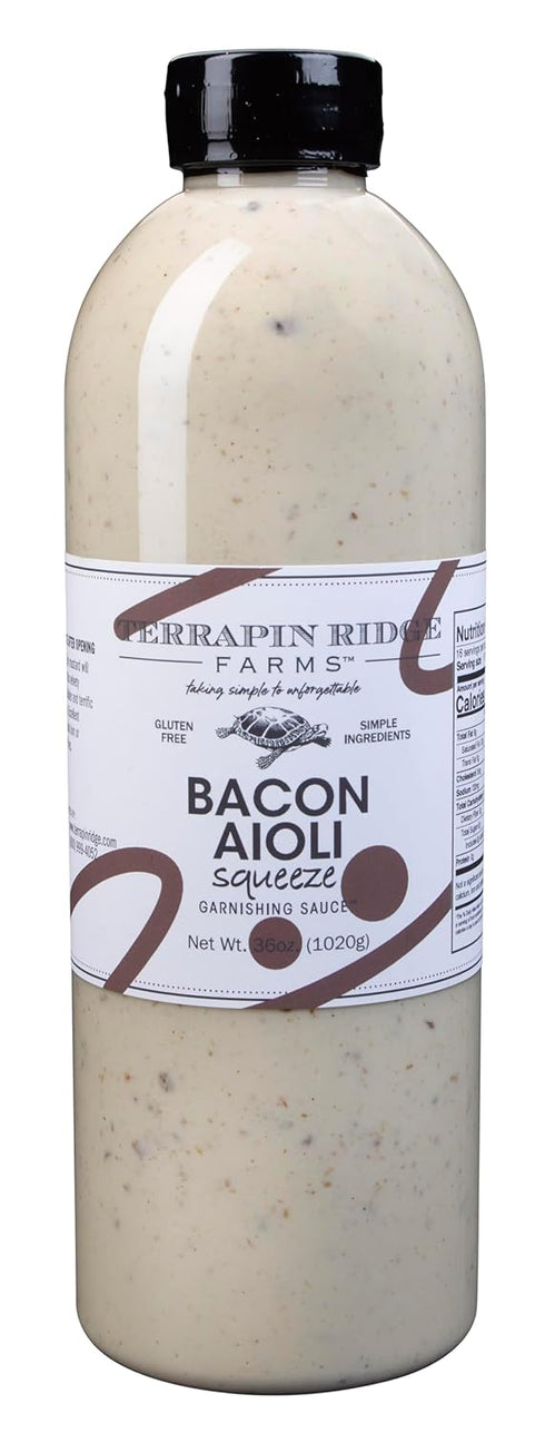 Terrapin Ridge Farms Bacon Aioli Creamy Gourmet Spread with Smoky Bacon &