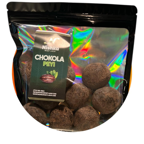 Generic 12 COUNT Haitian chocolate CHOKOLA PEYI cacao balls EACH BAG