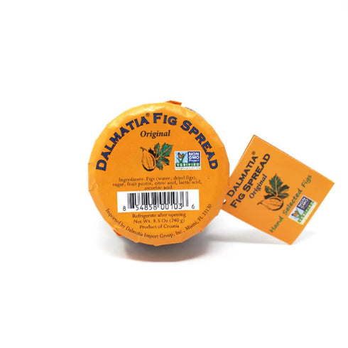 8.5 oz Dalmatia Fig Spread, | All-Natural, Non-GMO, Award-Winning Mediterranean Spread | Perfect for Cheese Boards