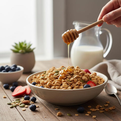 1 Honey Oat Granola, Pound Bulk Bag, Hampton Distribution