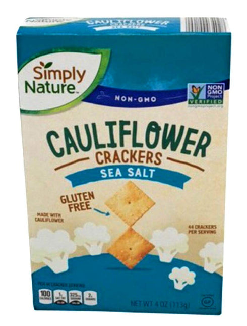 Simply Nature Cauliflower Crackers Sea Salt