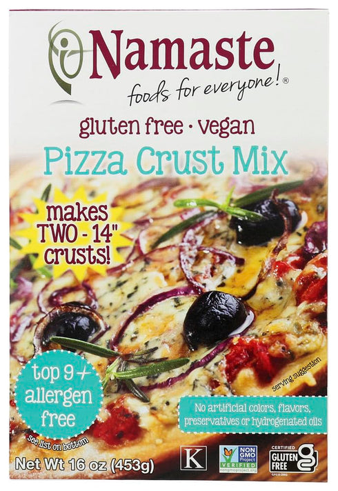 Namaste Foods Pizza Crust Mix, 16 oz, 2 pk