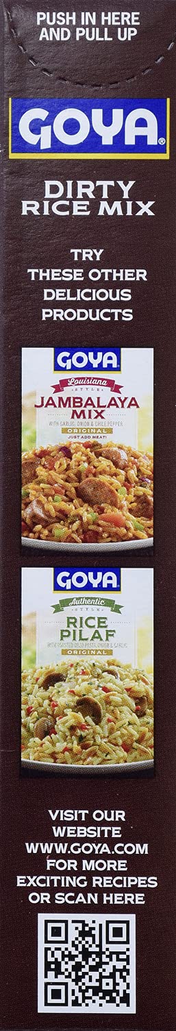 7 (Pack 12) Goya Foods Louisiana Style Dirty Rice Mix, Ounce