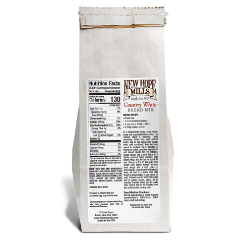 Country 16 oz White Bread Mix by New Hope Mills - Classic Homemade Bread, Non-GMO