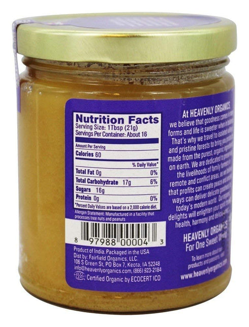 12 oz Heavenly Organics Organic Wild Forest Raw Neem Honey