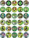 30 x Edible Cupcake Toppers – Galactic Hero Design of Edible Cake Decorations, Uncut Edible on Wafer Sheet