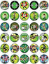 30 x Edible Cupcake Toppers – Galactic Hero Design of Edible Cake Decorations, Uncut Edible on Wafer Sheet