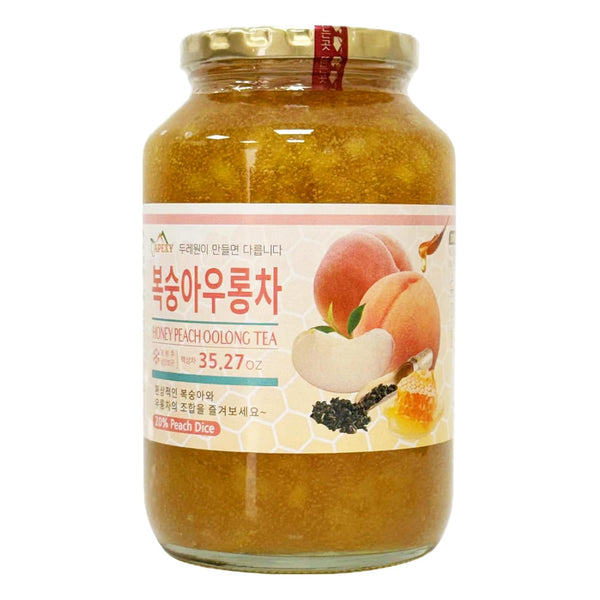 APEXY Korean Honey Peach Oolong Tea Made with Real Fruit, No Artificial Colors