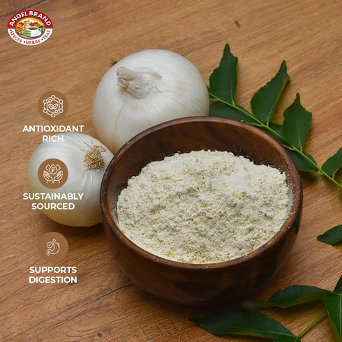 18 oz Packaging. Angel Brand Onion Powder Bottle Premium Ground Onion Seasoning for Cooking, Sauces, Marinades, and Dry