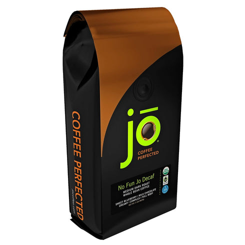 NO FUN JO DECAF: 2 lb, Organic Decaf Coffee, Whole Bean, Swiss