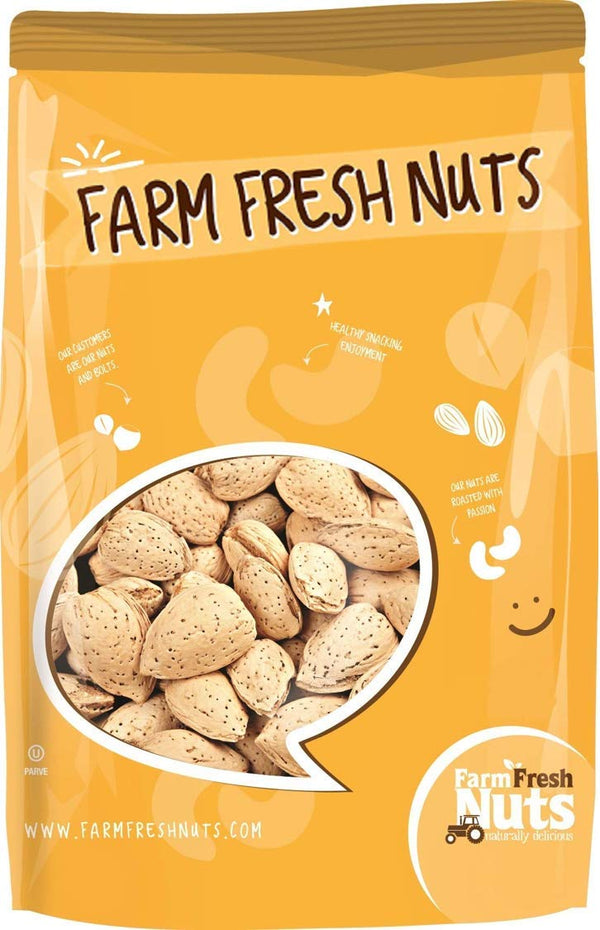 Natural In Shell Raw California Almonds (1 Lb.) - Pure Goodness Bursting