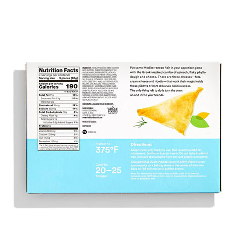 365 by Whole Foods Market 12 oz (Frozen) Whole Foods Market, Spanakopita