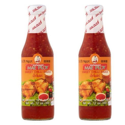Mae Ploy Sweet Chili Sauce Bottle, 12 Ounce - Pack of 2