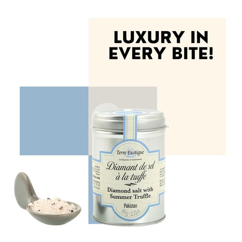 Terre Exotique 2.2 Oz Fleur De Sel with Italian White Truffles Ifaty Madagascar