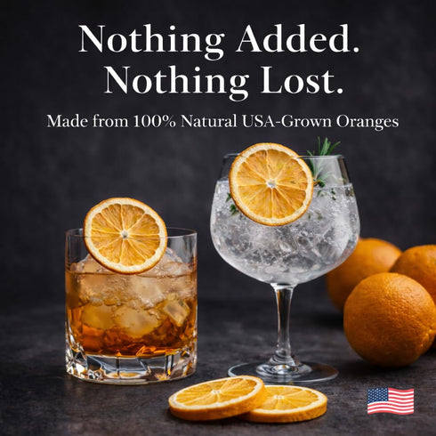 4oz (2025 FD Pantry Freeze Dried Orange Slices, Slices) USA-Grown Oranges, Crunchy Citrus for Cocktails, Tea, Baking