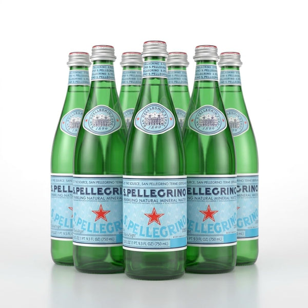 San Pellegrino Sparkling Natural Mineral Water 750 mL (25.30 fl oz) Glass