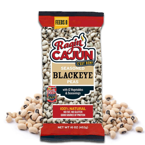 16 oz (Pack 6) Seasoned Blackeye Beans Ragin' Cajun