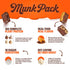 Pack 15g 1g 4g 12 Count Munk Peanut Butter Cup Probiotic Keto Protein Bars | Plant Protein, Sugar, Net Carbs | Non-GMO