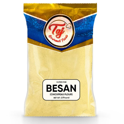 TAJ Gourmet Foods TAJ Besan Flour 2-Pounds | Chick Pea | Gram Flour | Finely
