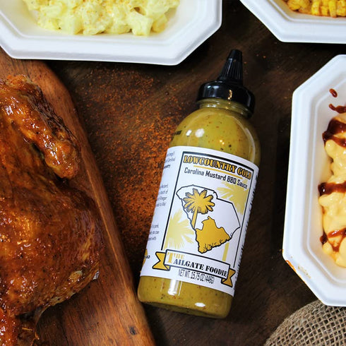 Country 15.75 The Tailgate Foodie's - Low Gold (Carolina Style) Mustard Barbecue Sauce, Ounces. Small Batch, Perfect