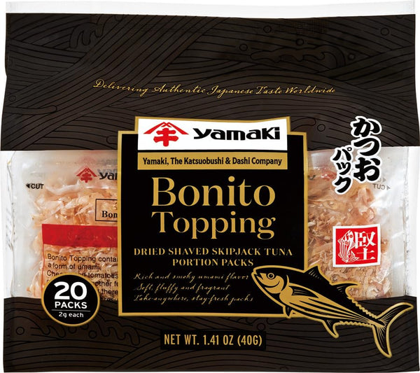 Yamaki Bonito Topping, Premium Dried Shaved Skipjack Tuna (20 PACK)