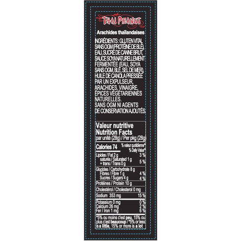1 oz Primal Spirit, Vegan Meat Alternative Jerky, Thai Peanut Flavor