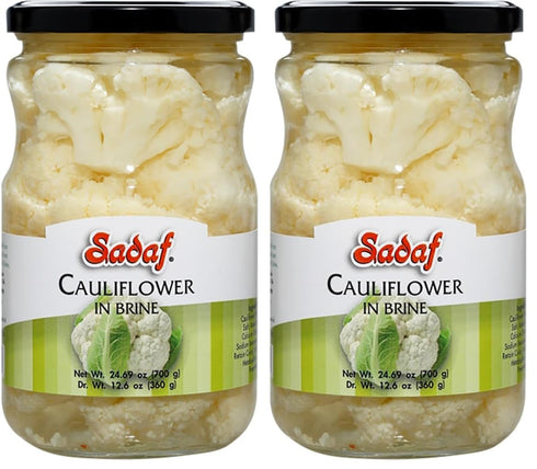 Sadaf Pickled Cauliflower in Brine - Cauliflower Florets for Cooking & Food