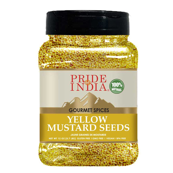 Pride Of India - PACK of 6 - Yellow Mustard Seed Whole