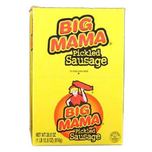 Big Mama , Pickle Sausage, Count 12 (2.4-oz) - Jerkys/Grab Varieties & Flavors