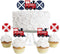 Big Dot of Happiness Railroad Party Crossing - Dessert Cupcake Toppers -