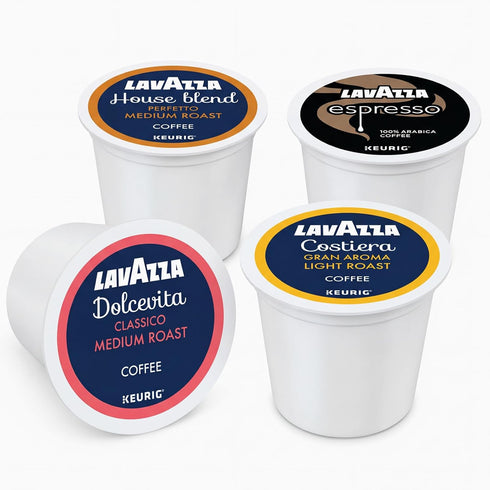Lavazza K-Cup Coffee Pods Variety Bundle for Keurig Brewers Light & Medium