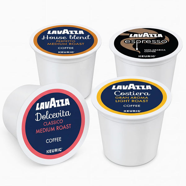 Lavazza K-Cup Coffee Pods Variety Bundle for Keurig Brewers Light & Medium