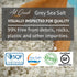 4 lb 82 All Goods Mineral Organic Grey Sea Salt Coarse Jar, Minerals, French Gray, Hand-Harvested, Les Gurandais