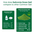 50% 100% (Pack 2) SaltWise Green Salt Less Sodium, Plant-Based Salt Substitute, Dehydrated Salicornia, Natural Umami