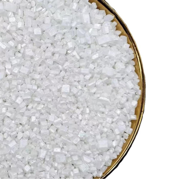 NIPEOR White Sugar Crystals 4.6oz (130g) Edible Sprinkles for Cake & Cupcake Decorating,