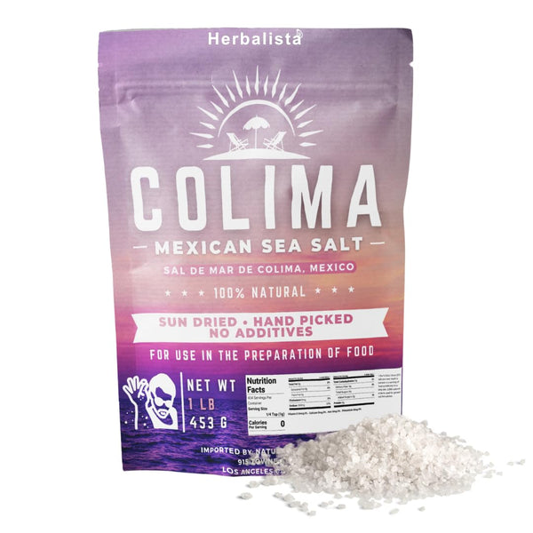 HERBALISTA - Premium Colima Sea Salt Unrefined 16 oz (453 g) | 100%