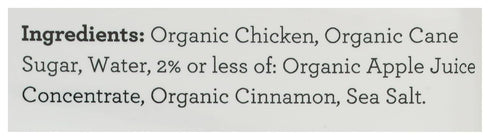 True Story Foods 12 OZ Organic Cinnamon Swirl Chicken Breakfast Links
