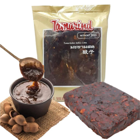 14oz (400g) Imli, All-Natural Tamarind Paste, Sweet & Sour, Seedless Also Called Tamarindo, Asam Jawa, Me Chua | No