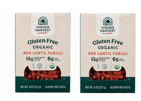 HEB Higher Harvest by Gluten Free Pasta - 2 pack (Red Lentil Fusilli
