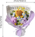 CarpNettore Crochet Flower Bouquet, Hand Knitted Flower Gift, Blessing for Wife, Purple