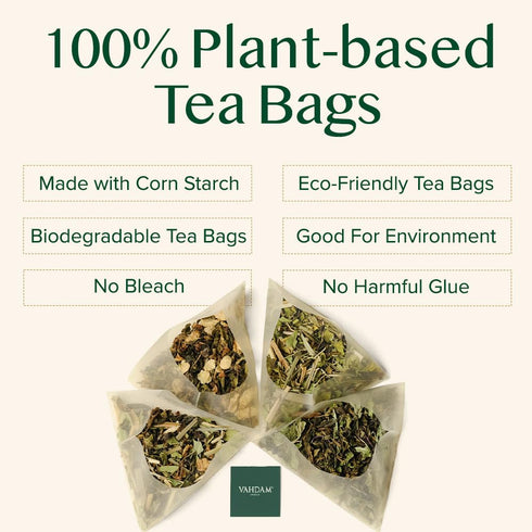 VAHDAM High Mountain Oolong Tea Bags, 30 Count, Non GMO, Gluten Free, Light & Floral