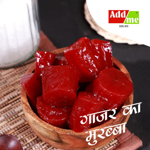 Add me 1kg Pack 1 Carrot Murabba Vacuum Without Syrup Gajar ka Murabba - Kg