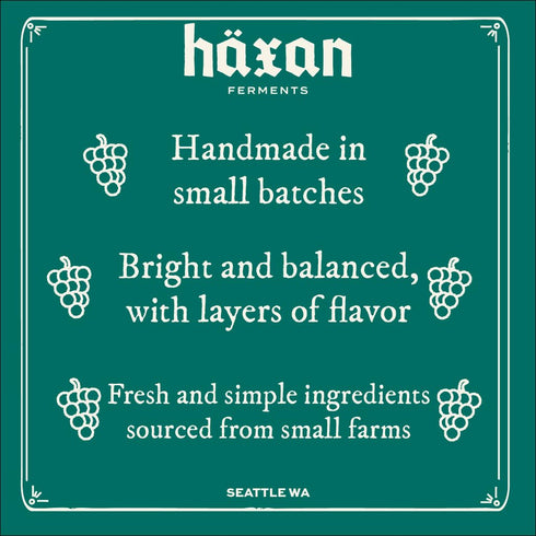 12-Month 5% Haxan Ferments Blackberry Balsamic Vinegar - Aged, Living Unpasteurized Vinegar | Sweet & Tart with Acidity
