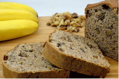 Naturally Delicious 8 Pack, Nadel - Banana Nut bread, Fresh Bananas, Crunchy Walnuts, Lunch snack breakfast bars