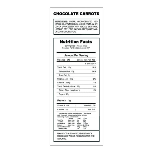 1 Pack 38 Fun Express Chocolate Candy Bulk Individually Wrapped - Premium Milk Chocolate Carrots for Easter Basket